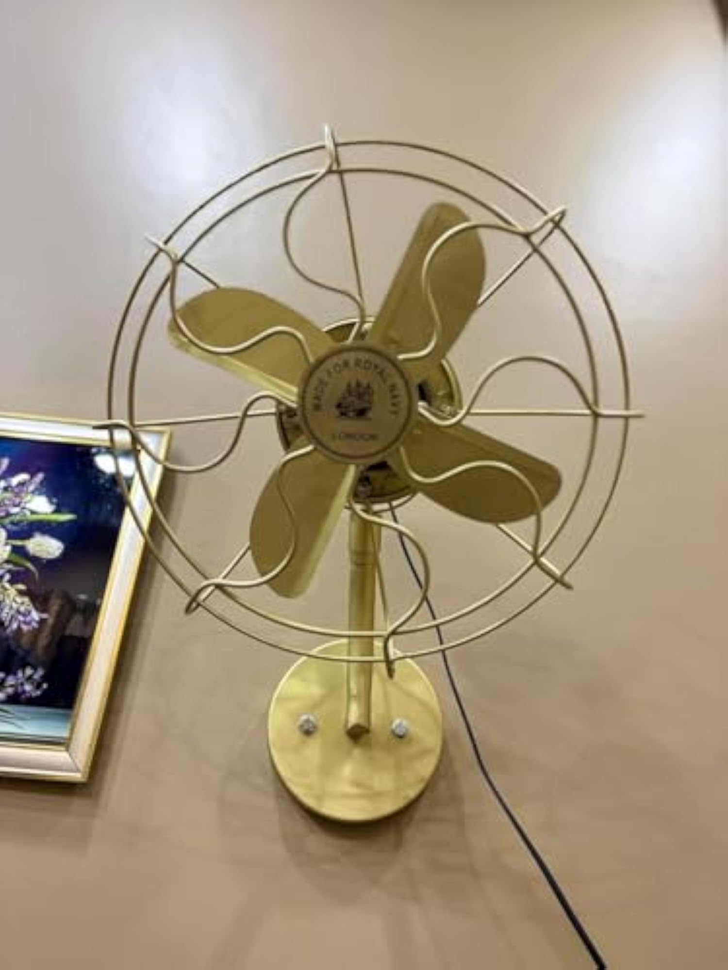 Vintage Royal Navy Wall Mounted Fan